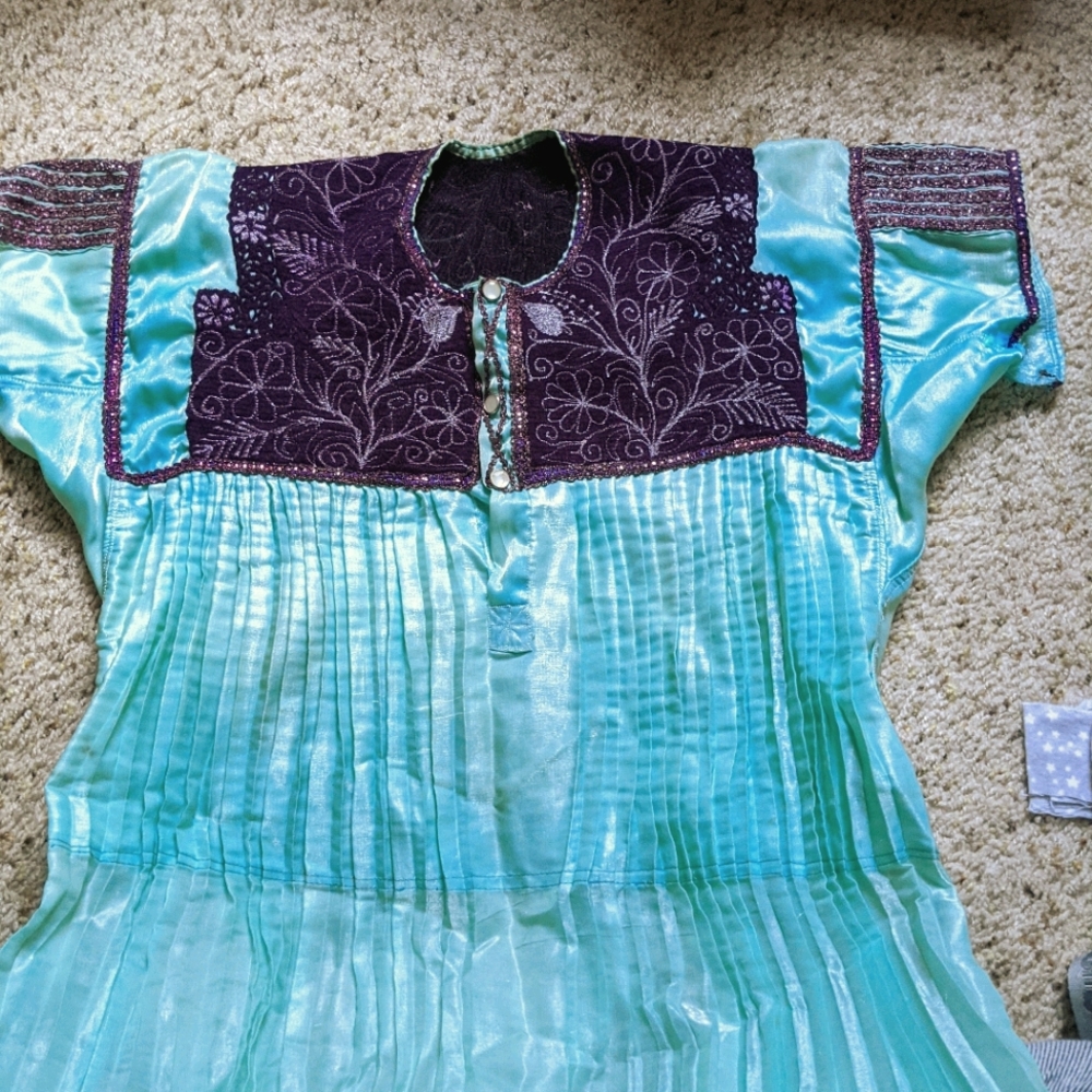 Mexican embroired hand Made Chiapas blouse